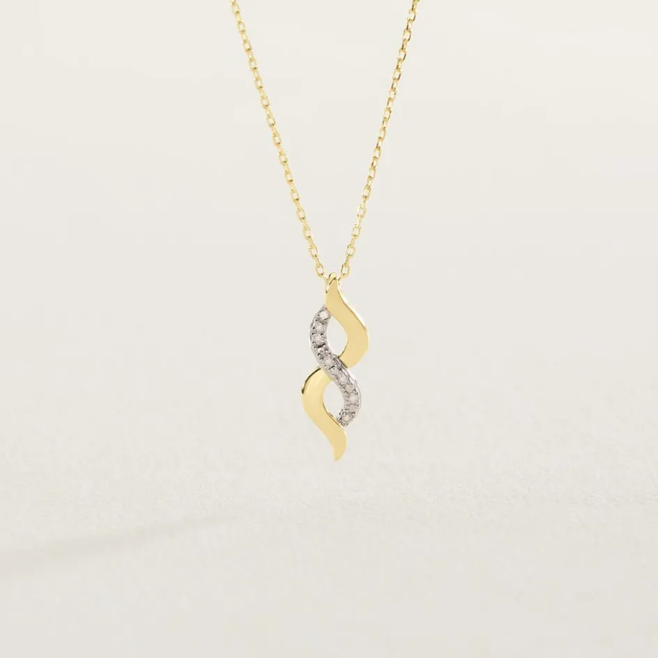 Clearance Histoire d'Or Collier Ilarione Or Jaune Diamant