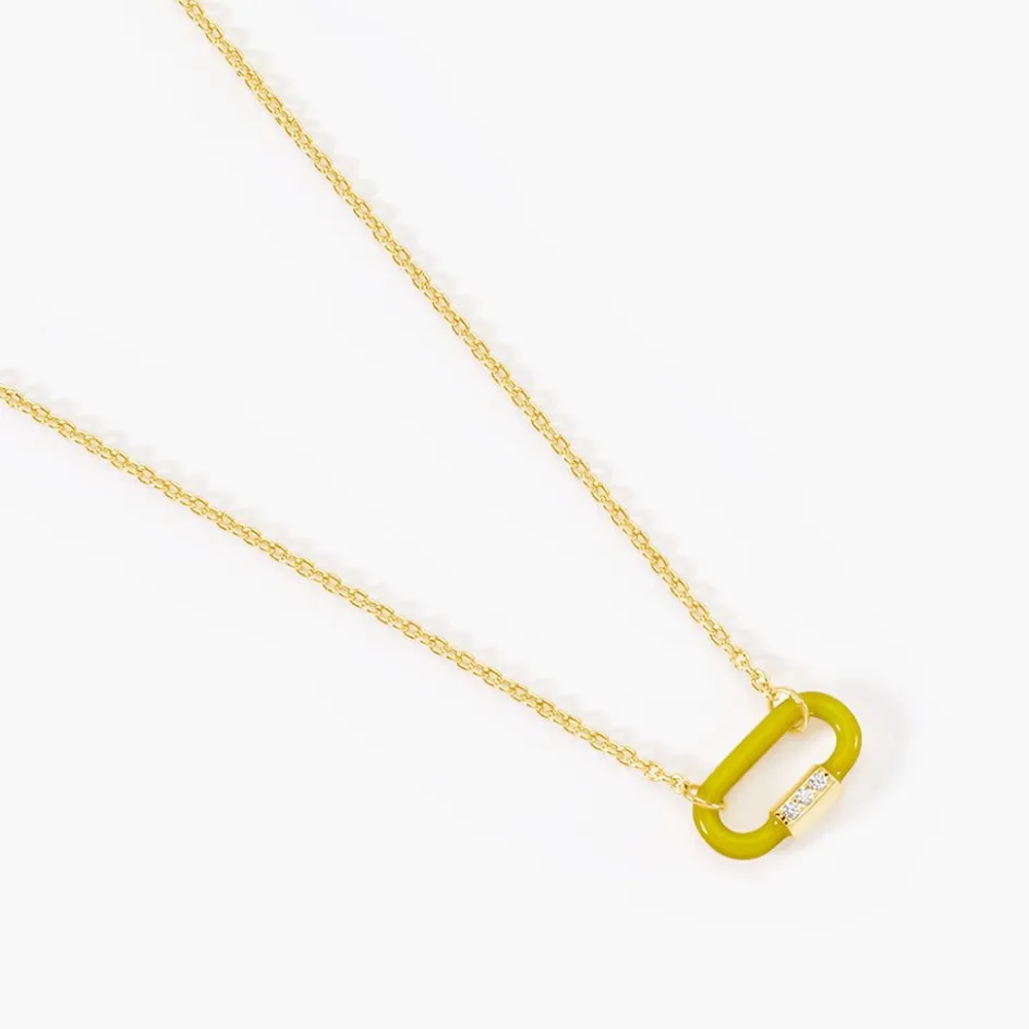 Clearance Histoire d'Or Collier Infini Pop Argent Jaune Oxyde De Zirconium