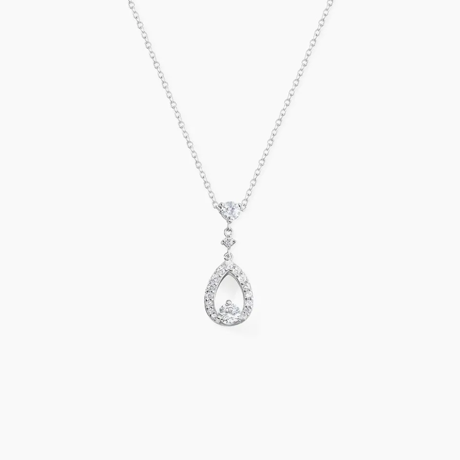 Outlet Histoire d'Or Collier Istanbul Argent Blanc Oxyde De Zirconium