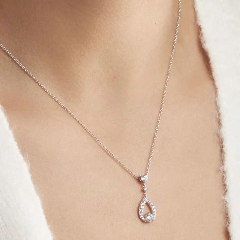 Outlet Histoire d'Or Collier Istanbul Argent Blanc Oxyde De Zirconium