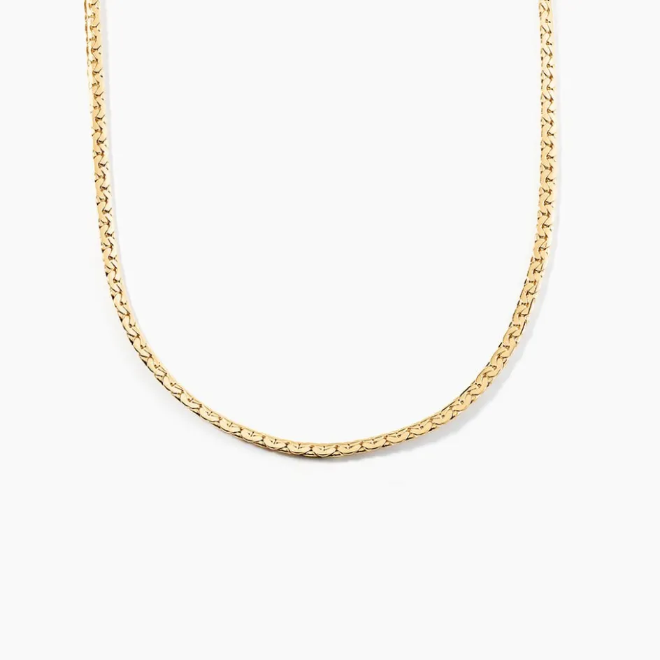 Clearance Histoire d'Or Collier Ivy Maille Haricot or jaune