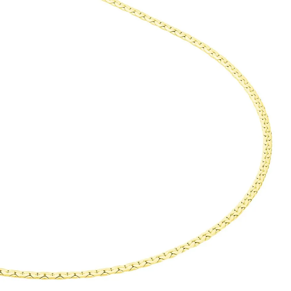 Clearance Histoire d'Or Collier Ivy Maille Haricot or jaune