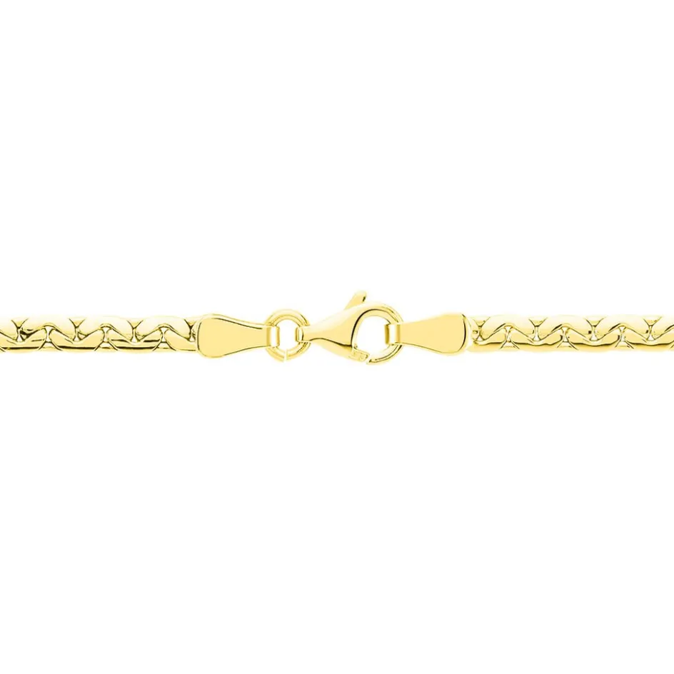 Clearance Histoire d'Or Collier Ivy Maille Haricot or jaune