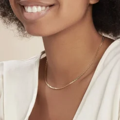 Clearance Histoire d'Or Collier Ivy Maille Haricot or jaune