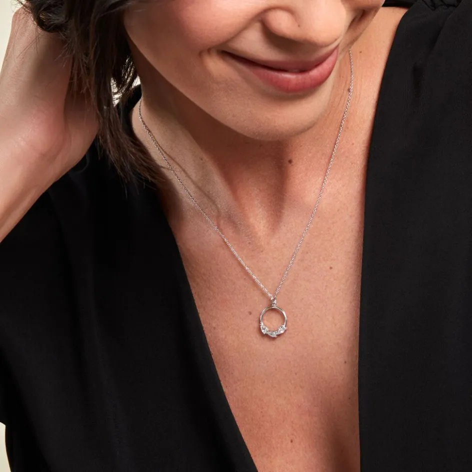 Outlet Histoire d'Or Collier Izamal Argent Blanc Oxyde De Zirconium