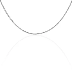 New Histoire d'Or Collier Jany Maille Palmier or blanc