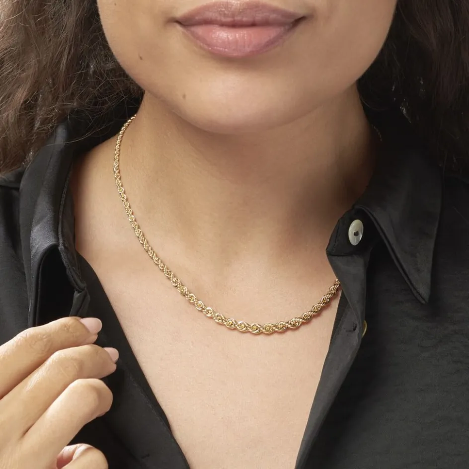 Best Histoire d'Or Collier Jerry Maille Corde Or Jaune