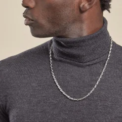 JOURDAN Collier Homme Mikeno Acier Blanc* Colliers|Colliers