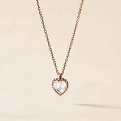 Sale Histoire d'Or Collier Kadidjatou Or Rose Oxyde De Zirconium