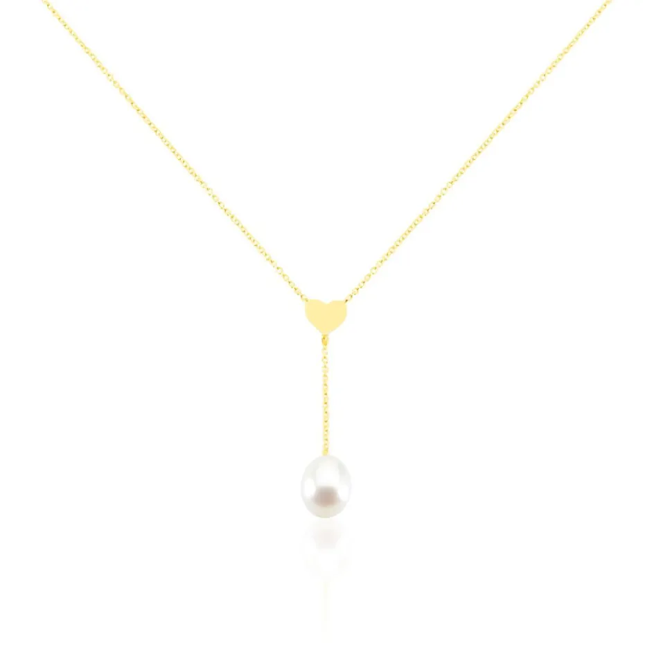 Best Histoire d'Or Collier Kandida Or Jaune Perle De Culture