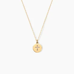Clearance Histoire d'Or Collier Kristian Or Jaune Diamant