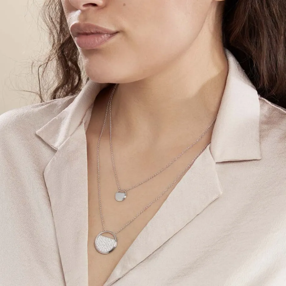 LAETIZIA Collier Clara Argent Blanc Oxyde De Zirconium* Colliers|Colliers Doubles Et Triples Chaînes