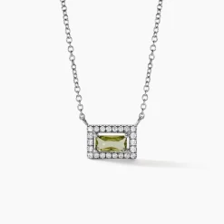 Best Histoire d'Or Collier Laurine Argent Blanc Oxyde De Zirconium argent blanc oxyde vert