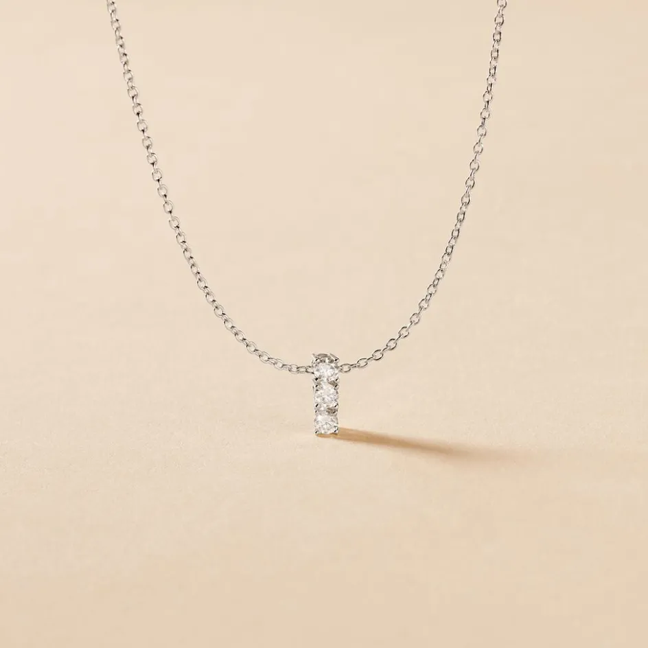 Clearance Histoire d'Or Collier Leala Argent Blanc Oxyde De Zirconium