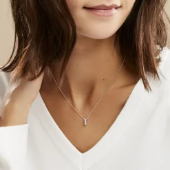 Clearance Histoire d'Or Collier Leala Argent Blanc Oxyde De Zirconium