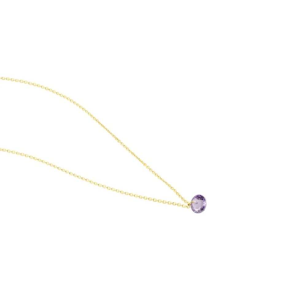 Outlet Histoire d'Or Collier Les Audacieuses Or Jaune Améthyste or jaune améthyste violet