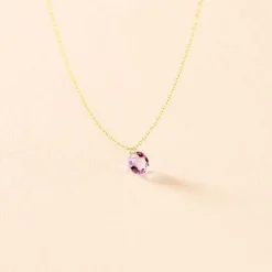 Outlet Histoire d'Or Collier Les Audacieuses Or Jaune Améthyste or jaune améthyste violet