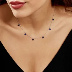 Clearance Histoire d'Or Collier Lidiwine Argent Blanc Oxyde