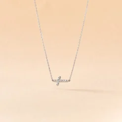 Clearance Histoire d'Or Collier Like A Virgin De Zirconium or blanc oxyde