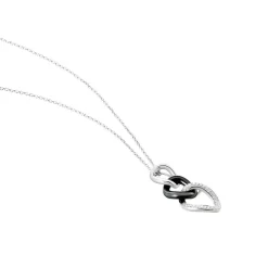 Outlet Histoire d'Or Collier Link Argent Blanc Céramique Et Oxyde De Zirconium
