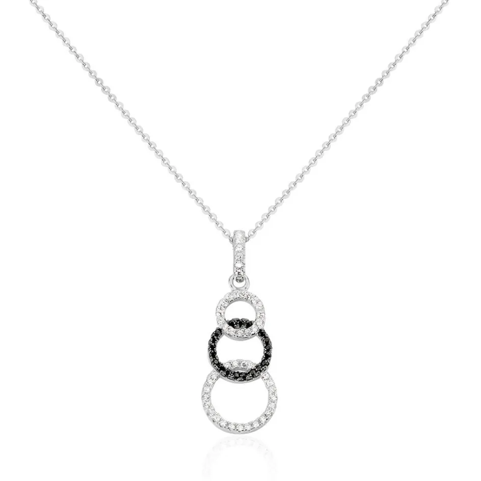 Outlet Histoire d'Or Collier Liyana Argent Blanc Oxyde De Zirconium