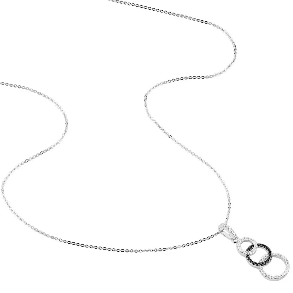 Outlet Histoire d'Or Collier Liyana Argent Blanc Oxyde De Zirconium