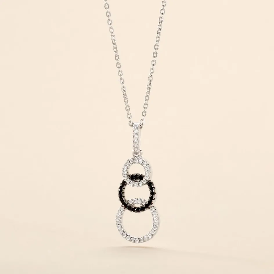 Outlet Histoire d'Or Collier Liyana Argent Blanc Oxyde De Zirconium