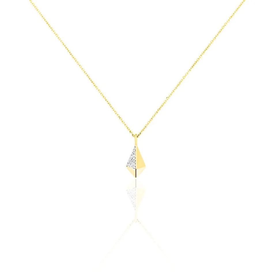 Clearance Histoire d'Or Collier Lizia Or Jaune Diamant