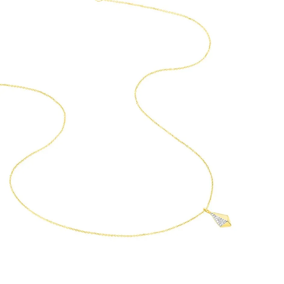Clearance Histoire d'Or Collier Lizia Or Jaune Diamant