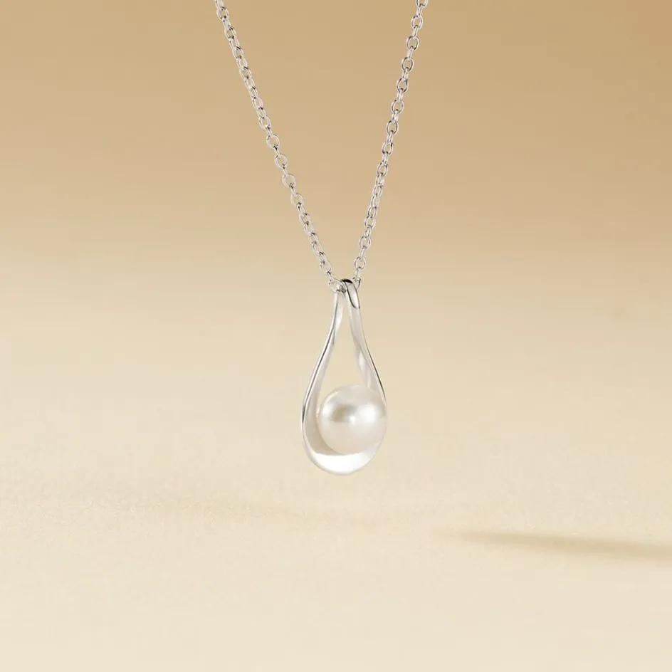 Best Histoire d'Or Collier Loren Argent Blanc Perle De Culture