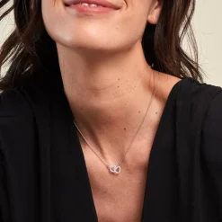 Best Histoire d'Or Collier Loving Argent Blanc Oxyde De Zirconium