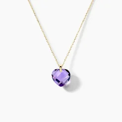 Hot Histoire d'Or Collier Ludmille Or Jaune Amethyste or jaune amethyste violette