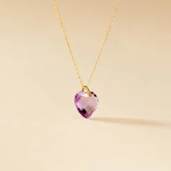 Hot Histoire d'Or Collier Ludmille Or Jaune Amethyste or jaune amethyste violette