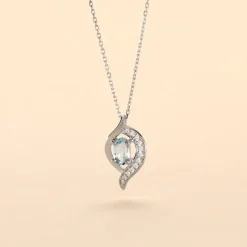 Histoire d'Or Collier Lydia Or Blanc Topaze Oxyde Oxyde* Colliers|Colliers