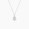 Best Histoire d'Or Collier Lysa Argent Blanc Oxyde De Zirconium