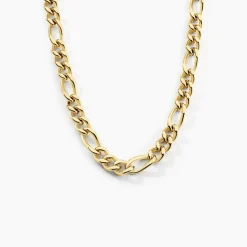 Sale Histoire d'Or Collier Maille Acier Doré Virgil