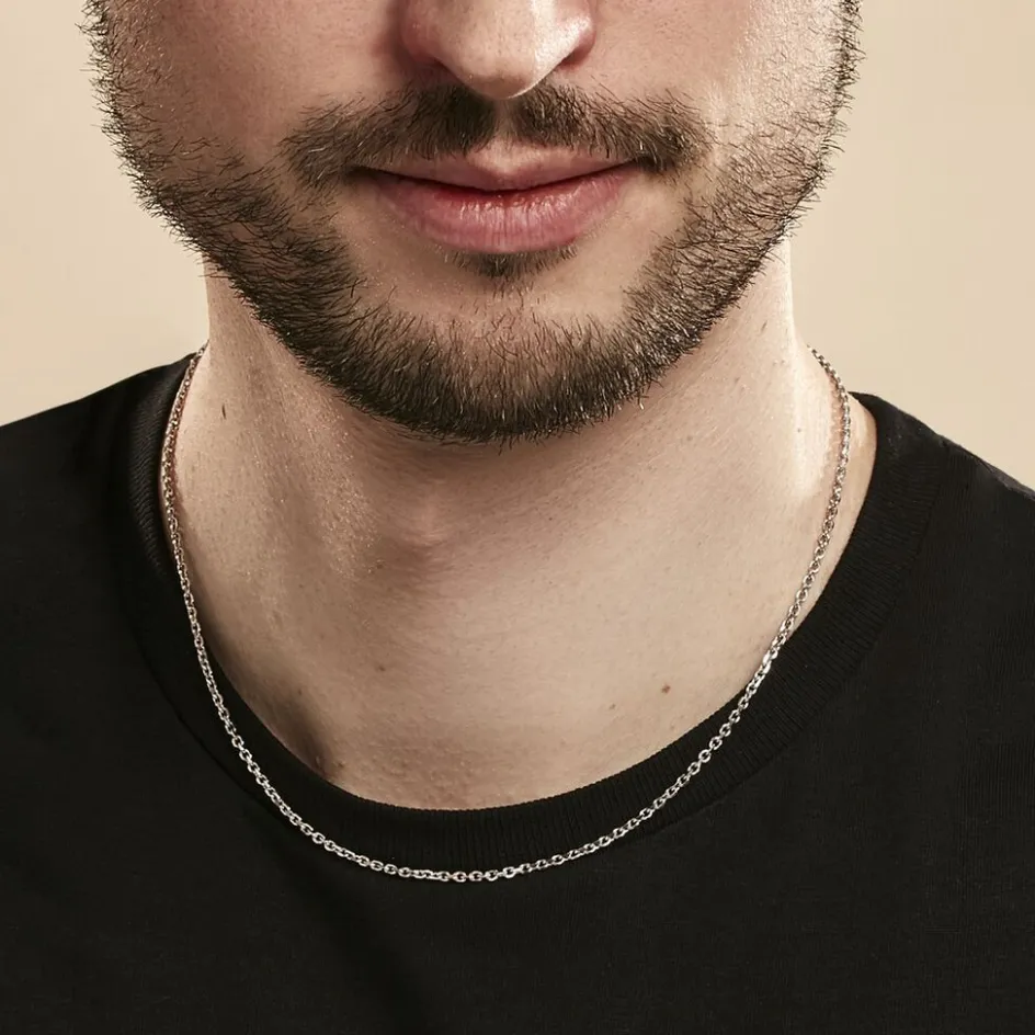 Best Histoire d'Or Collier Maille Argent Claudine argent blanc