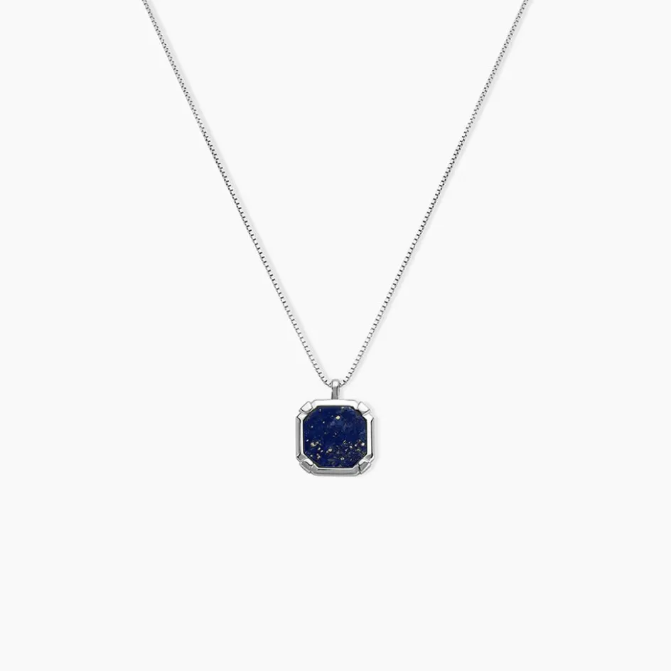Histoire d'Or Collier Mani Argent Blanc Lapis Lazuli* Colliers|Colliers