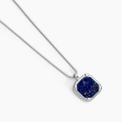 Histoire d'Or Collier Mani Argent Blanc Lapis Lazuli* Colliers|Colliers