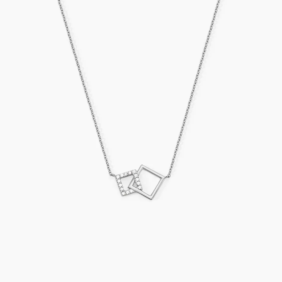 Clearance Histoire d'Or Collier Manoela Argent Blanc Oxyde De Zirconium