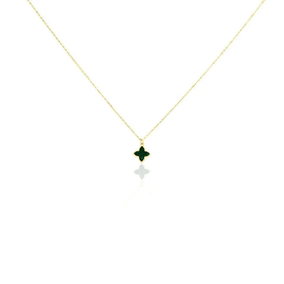 Best Histoire d'Or Collier Marvella Or Jaune Malachite or jaune malachite vert