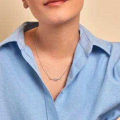 Best Histoire d'Or Collier Miline Argent Blanc Oxyde De Zirconium