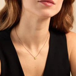 Clearance Histoire d'Or Collier Mimosa Argent Rose Oxyde De Zirconium