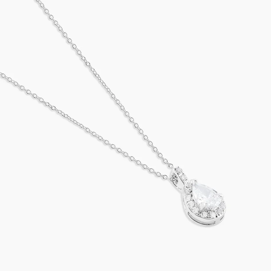 Outlet Histoire d'Or Collier Mélie Argent Blanc Oxyde De Zirconium