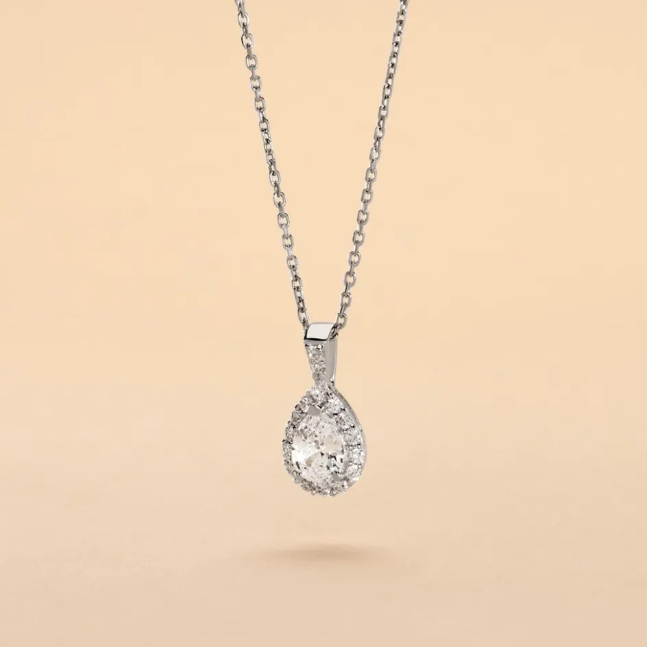 Outlet Histoire d'Or Collier Mélie Argent Blanc Oxyde De Zirconium