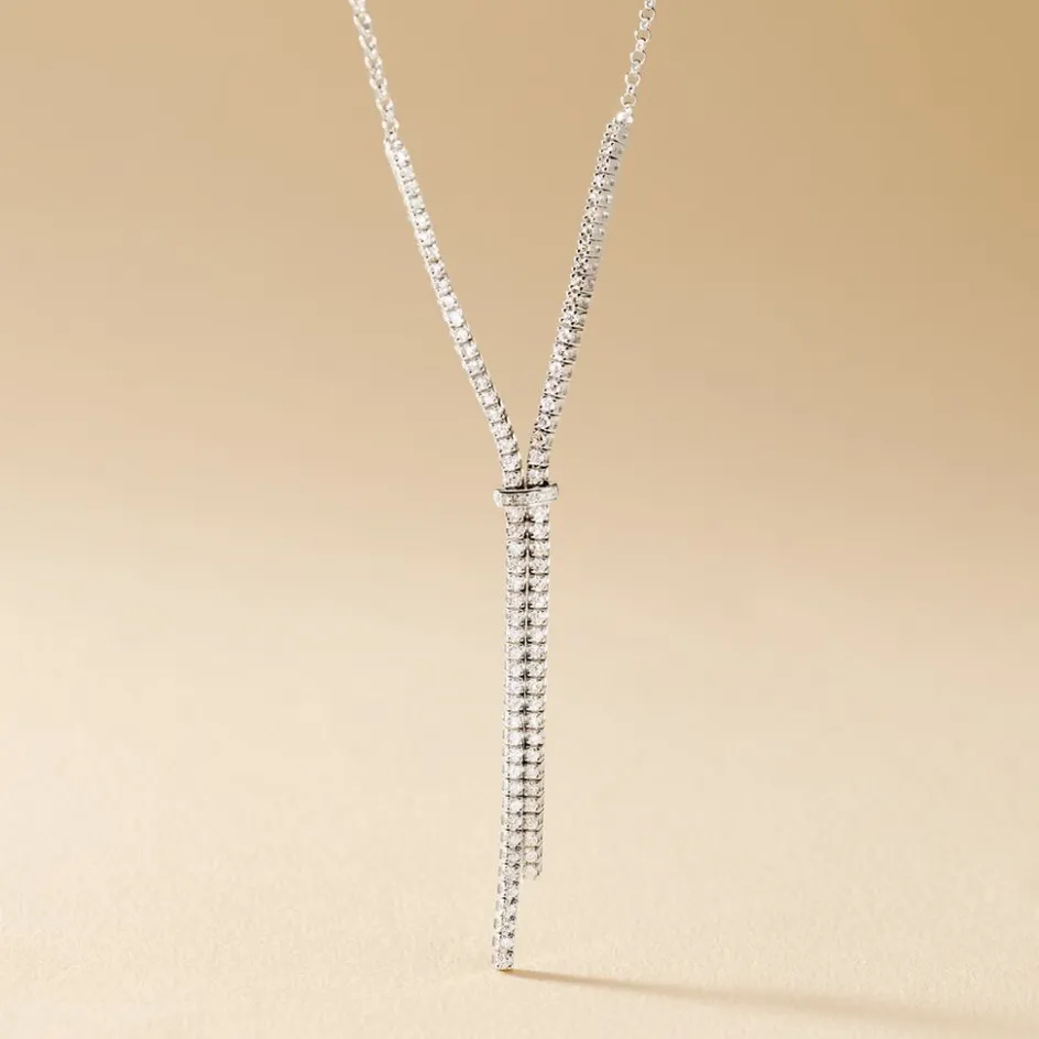 Clearance Histoire d'Or Collier Moscou Or Blanc Diamant