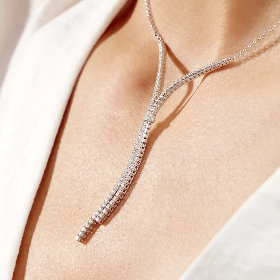 Clearance Histoire d'Or Collier Moscou Or Blanc Diamant