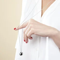 Outlet Histoire d'Or Collier My Bola acier blanc