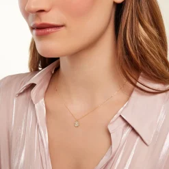 Online Histoire d'Or Collier Nacrea Or Jaune Nacre Oxyde De Zirconium or jaune nacre blanche