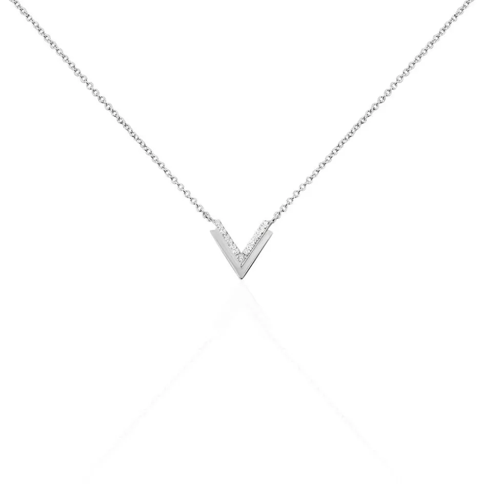 Online Histoire d'Or Collier Nollia De Zirconium argent blanc oxyde